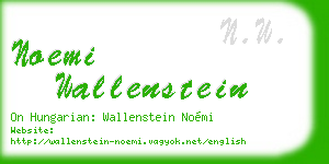 noemi wallenstein business card